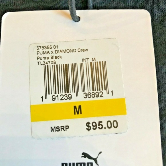 SOLD!! NWT $95 Puma Diamond Team Crew Sweatshirt M - Picture 7 of 8